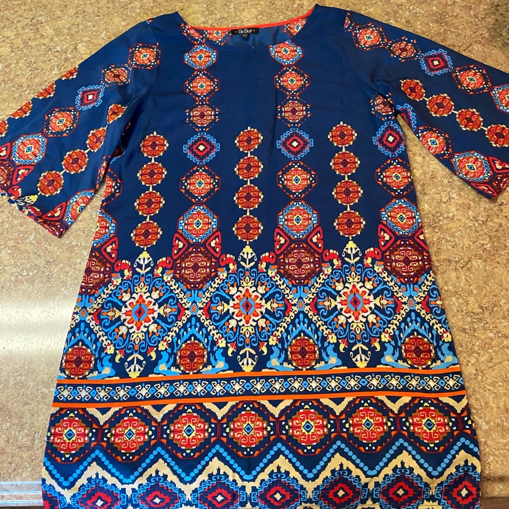 Vintage inspired bell sleeve dress